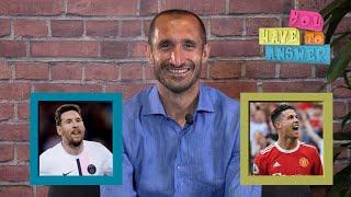 Messi or Ronaldo? Milan or Inter? NBA or NFL? Chiellini takes on You Have To Answer  ESPN FC