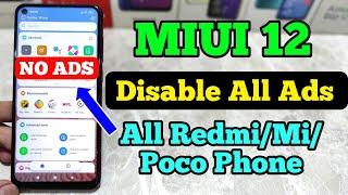 How To Remove Ads In MIUI 12  Disable Ads In Any RedmiMiPoco Phone In MIUI