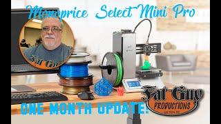 Monoprice Select Mini Pro - 1 Month Review