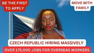 FREE CZECH REPUBLIC WORK VISA 2024 NO IELTS175000 JOBS AVAILABLE STEP BY STEP GUIDE