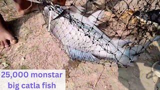 25000 monstar big catla fish Best Fish Hunting the big fish hook video
