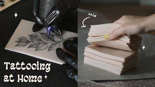 Practicing Tattooing at Home  fake skin supplies & more  Becoming a Tattoo Artist Ep.01