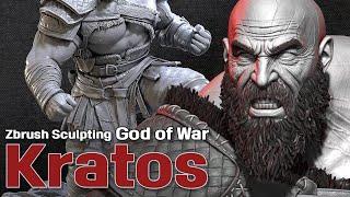 Sculpting Kratos  God of War Ragnarok  Zbrush Timelapse