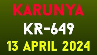 Karunya KR-649 Result Saturday On 13 April 2024.