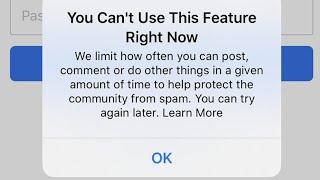 Fix You Cant Use This Feature Right Now Facebook Like Comment Error Problem 2024