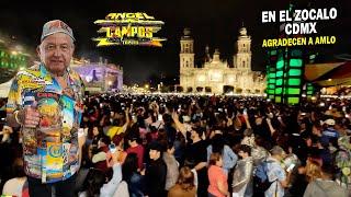  SONIDEROS AGRADECEN A AMLO   BAILE SONIDERO ZOCALO CDMX  ANGEL CAMPOS DE TEPITO