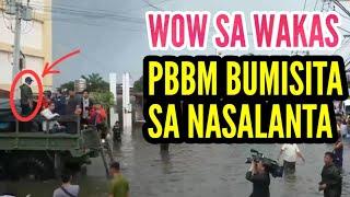 WOW SA WAKAS NAGPAKITA NA ANG PANGULO BUMISITA SA NASALANTA