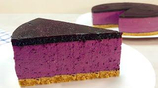 Ive never eaten such a delicious cake No-bake blueberry cheesecake #181