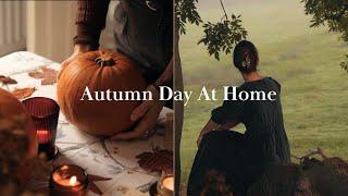 A Cozy Autumn Day In My Life  Ordinary simple day at home in October  Pumpkin soup recipe