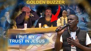 GOLDEN BUZZER First African On AGT Suprises the judges With An Amazing Worship Session