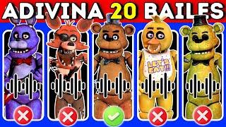 Adivina 20 BAILES de Five Nights At FreddyAdivina Quién Baila FNAF FreddyFoxyChicaBonnieLefty