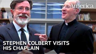 Colbert Catechism Stephen Colbert professes his faith to Fr. James Martin