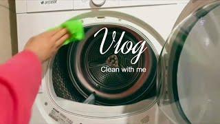 Temizlik Vlog Benimle Temizleyin Çamaşır Kurutma Makinesi Temizliği Clean with me Sessiz Vlog