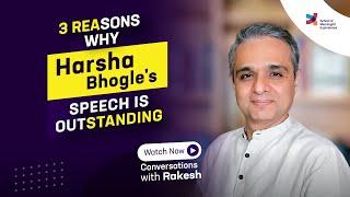 Why Harsha Bhogles speech is outstanding? Episode 184Conversations with Rakesh