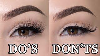 FALSE LASHES DOS & DONTS