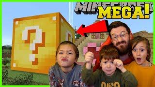 ÇOCUKLARIMLA MEGA LUCKYBLOCK KIRDIK İÇİNDEN NE ÇIKTI? Minecraft