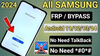 Free New Method 2024 Samsung All Model FRP Bypass Android 1314  Remove Gmail Lock Samsung Phone