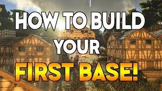 How To Build Your First Base In ARK SURVIVAL EVOLVED NEW PLAYER GUIDE