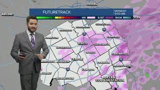 Sleet and freezing rain to begin this evening  25 Evening Weather