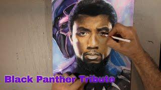 Drawing Black Panther - Chadwick Boseman Tribute