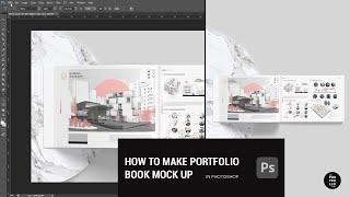 How to make Portfolio book mock up in photoshop Free Mock up Available