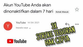 Strike 3 Kali  Ini Cara Mengatasi Pelanggaran Hak Cipta Youtube ?