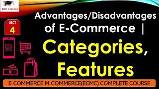 L4 AdvantagesDisadvantages of E-Commerce  Categories Features  E Commerce M Commerce Lectures