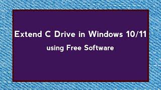 Extend C Drive Windows 10  Extend C Drive In HP Laptop Windows 11  AOMEI Partition Assistant