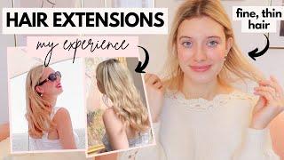 My HAIR EXTENSIONS Experience with FINE THIN HAIR * From Installation to Removal