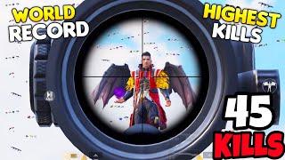 *NEW* Mode Highest Kills World Record in BGMI • 45 KILLS • BGMI Gameplay