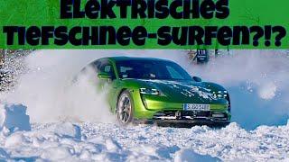 Schneetest Porsche Taycan Turbo S  Tim Schrick  Bilster Berg