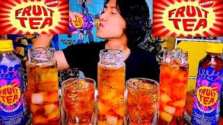 MUKBANG MINUMAN SEGAR fruit tea ASMR DRINK  ASMR drinking ice  dingin  ASMR  MUKBANG INDONESIA
