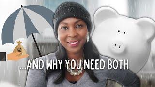 rainy day VS. emergency fund guess what??..these ARENT the same  SAVING MONEY TIPS