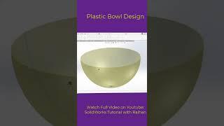 Plastic Basket Design using Solidworks  3D Product modeling #shortvideo