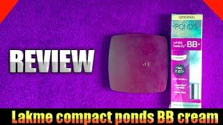 Lakme Compact and Ponds BB Cream Review  Hindi  Manisha Top Tips 