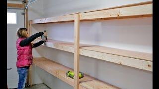 How to Build Garage Shelving - Easy Cheap and Fast