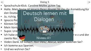 Dialoge A1   Deutsch lernen durch Hören  1 