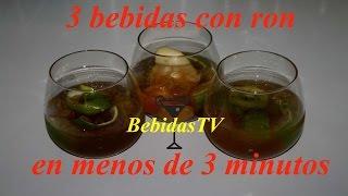 3 Bebidas con ron fáciles de hacer y en menos de 3 minutos - BebidasTV