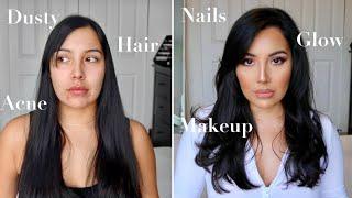 WEEKLY BEAUTY MAINTENANCE VLOG 2021  New Hair DIY Nails Makeup Routine Glow up