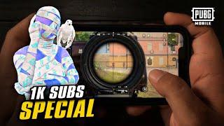 1K SPECIAL HANDCAM  2 FINGERTHUMB TUTORIAL FOR PUBG MOBILE  PUBG MOBILE GUIDE