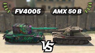 НА ЗАБИВ#118  Новые БАРАБАНЫ С 4 СНАРЯДАМИ  FV4005 vs AMX 50 B  WoT Blitz