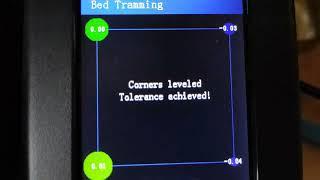 Bed tramming wizard on Ender 3v2 using mriscocs Professional Firmware