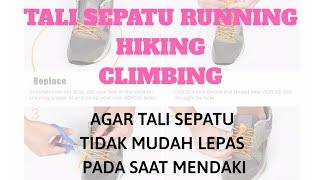 TIPS AGAR TALI SEPATU TIDAK MUDAH LEPAS SAAT MENDAKI  TALI SEPATU SHOELACE  RUNNINGHIKING AONIJIE