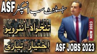 ASF ASI Jobs 2023  ASI ASF Apply Online 2023  ASF ASI Last Date  ASF ASI Jobs  Bukhari Speaks