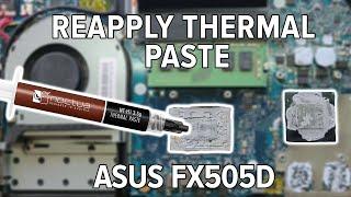 How To Replace Your Thermal Paste - ASUS TUF FX505D series  Noctua NT H1