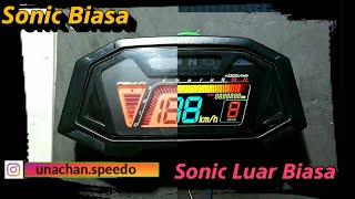 Speedometer Sonic 150 New Rs150R customs Modif New Supra GTR150 bikin yg biasa jadi luar biasa