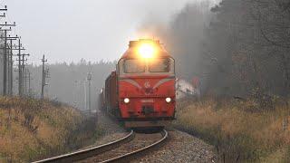 2М62К-0565 с грузовым поездом  2M62K-0565 with mixed freight train