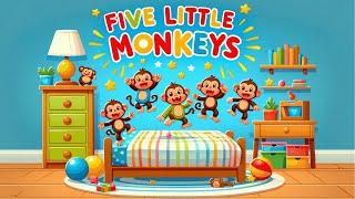Epic Monkey Mayhem 5 Little Monkeys Jumping on the Bed