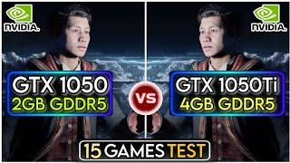 GTX 1050 vs GTX 1050 Ti  15 Games Test  How Much Difference ?