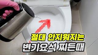 Tips to make it easy to clean the toilet when it doesnt steam Soda Peroxide.